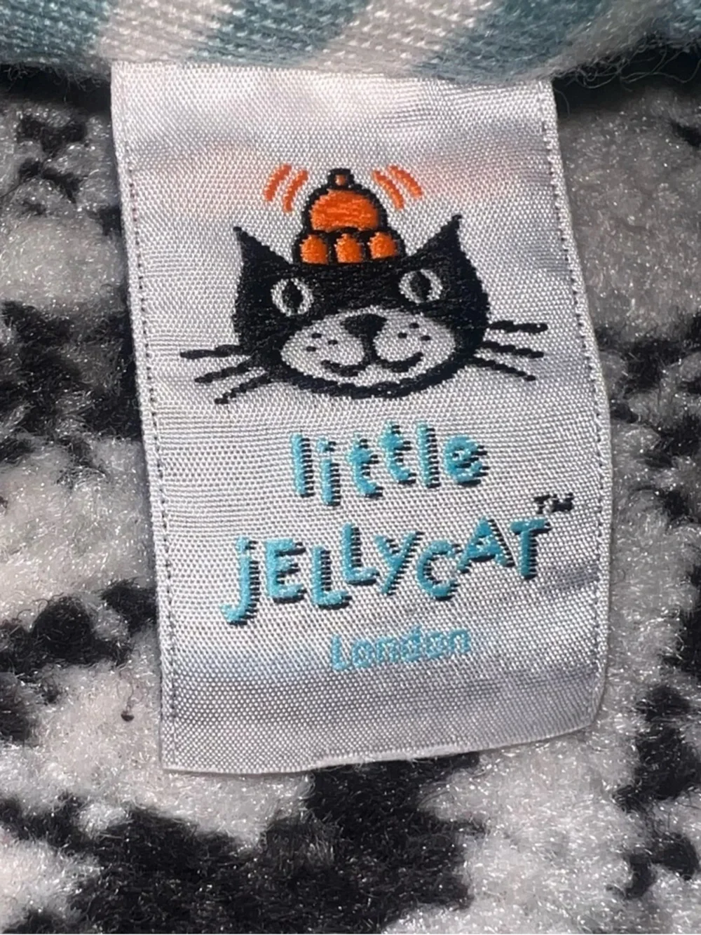EUC Little Jellycat Sidney Blue White Striped Shark 🐋🐋 Rattle Plush Nursery Baby